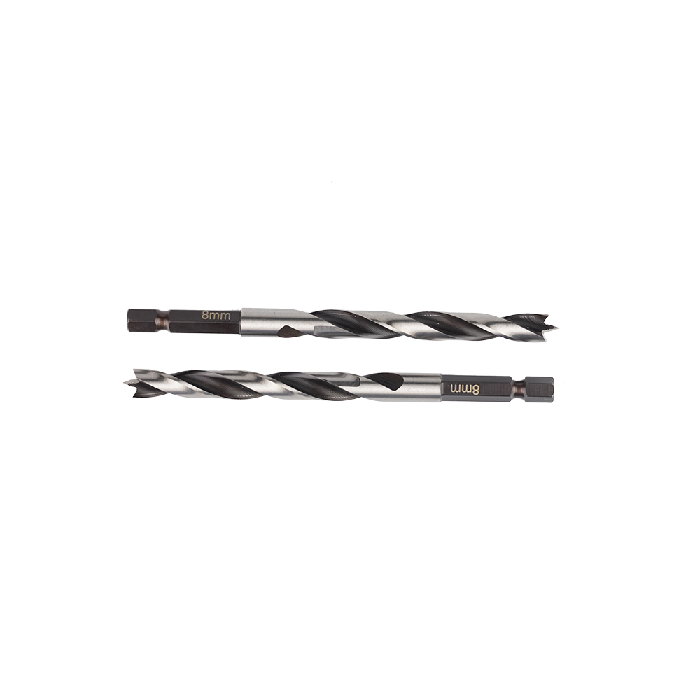 HSS Fully Groung Three Point Black And White Drill Bits