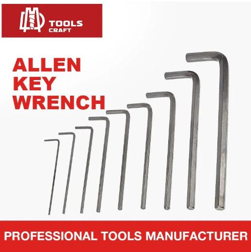 High Quality Hand Tool L Type Allen Key CRV Steel Hex Wrench Set