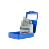 25pcs HSS fully ground twisted white finish drill bit set rose plastic box