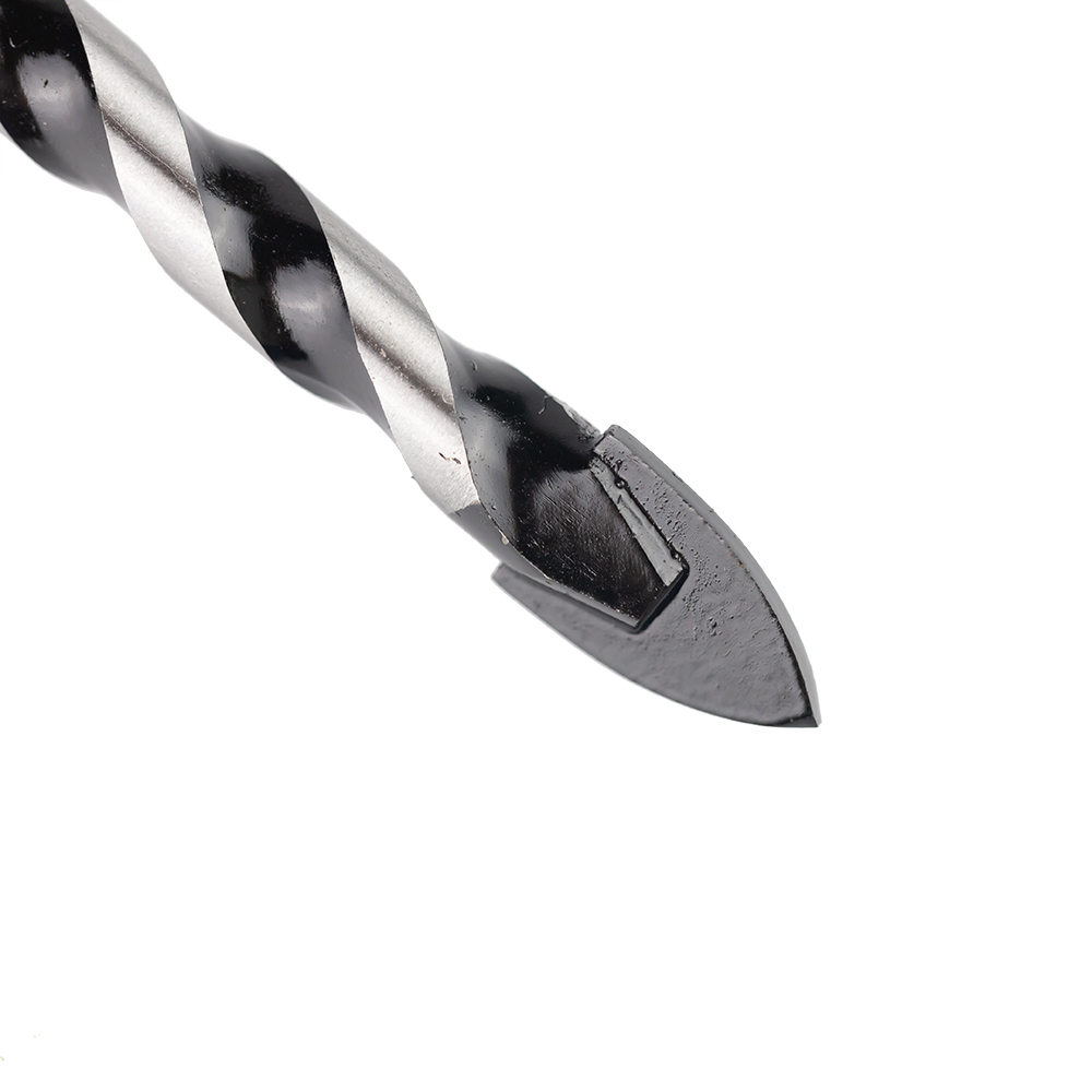 Straight Tip Black & White Glass & Tile Drill Bits Masonry Drilling Tool Accessories