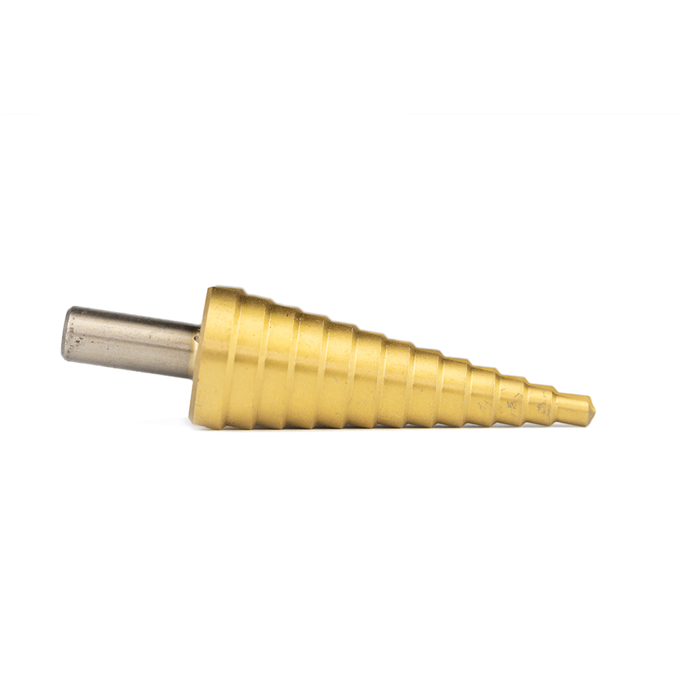 TIN Coated HSS Step Drill Bit HSS Hex Shank Step Drill Bit for Metal Driling