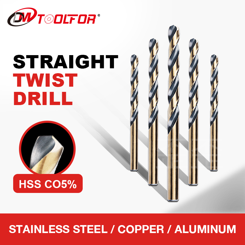 HSS Cobalt Straight Shank Twist Drill Bits DIN 338