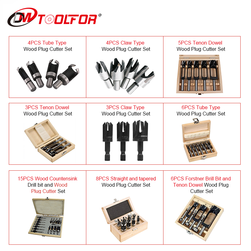4PCS Polit Drill Quick Change Shank Wood Countersink Drill Bits for Wood Drilling Use Wood Drilling