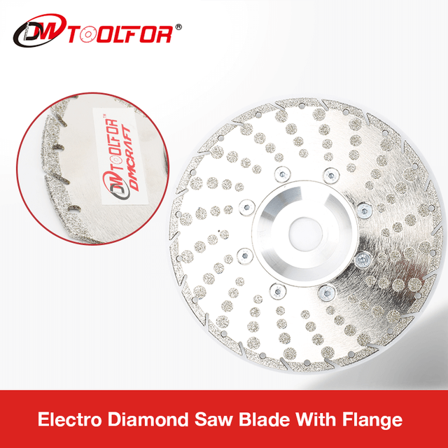 High Quality Electro Diamond Saw Blade With Flange
