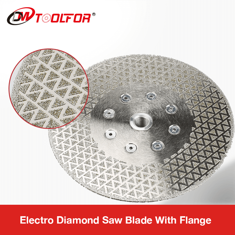 High Quality Electro Diamond Saw Blade With Flange