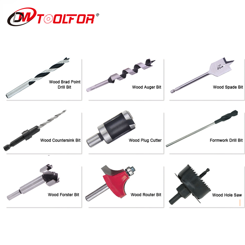 4PCS Polit Drill Quick Change Shank Wood Countersink Drill Bits for Wood Drilling Use Wood Drilling