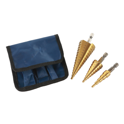 TIN Coated HSS Step Drill Bit HSS Hex Shank Step Drill Bit for Metal Driling
