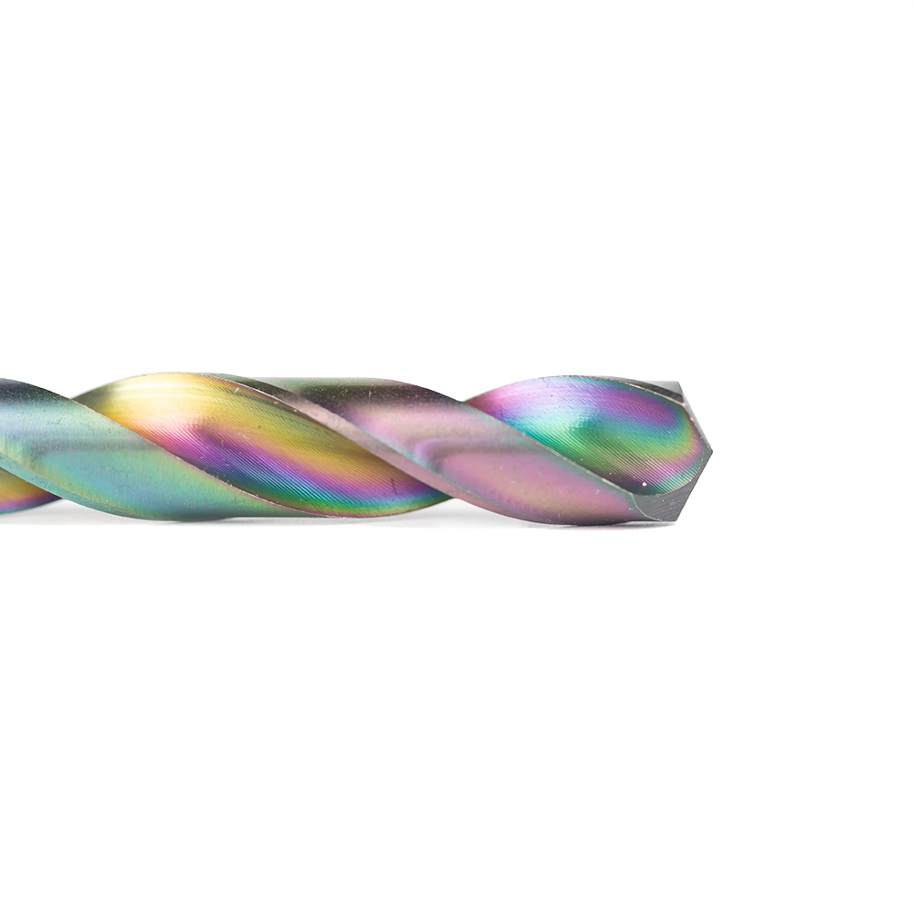 HSS Fully Ground Hex Shank Rainbow Finish Twist Drill Bits