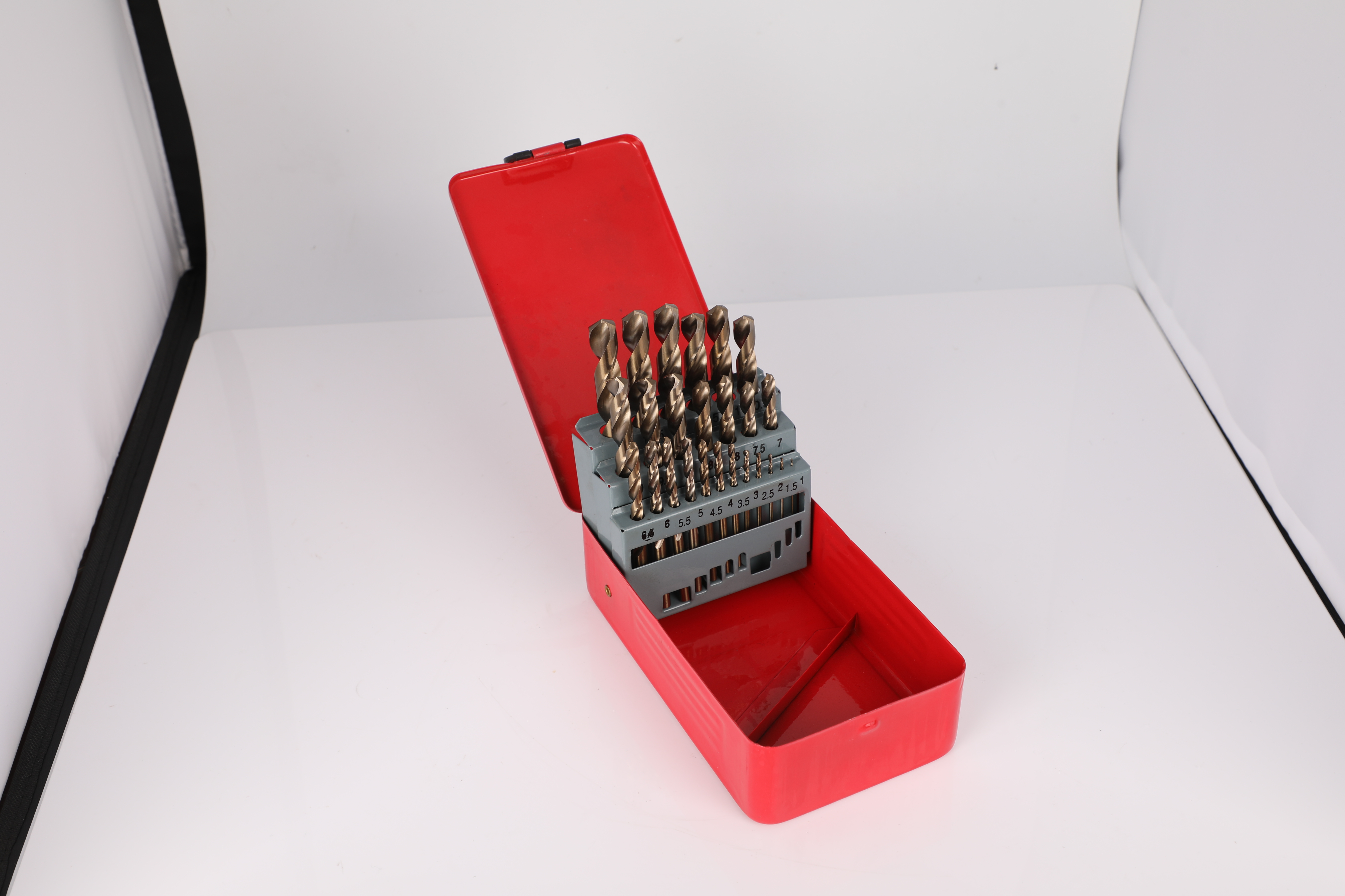 Stainless Steel Drill Bit Set DIN338 Fully Ground Amber Finish M35 Twist HSS 5% Cobalt Drill Bits For Metal Drilling