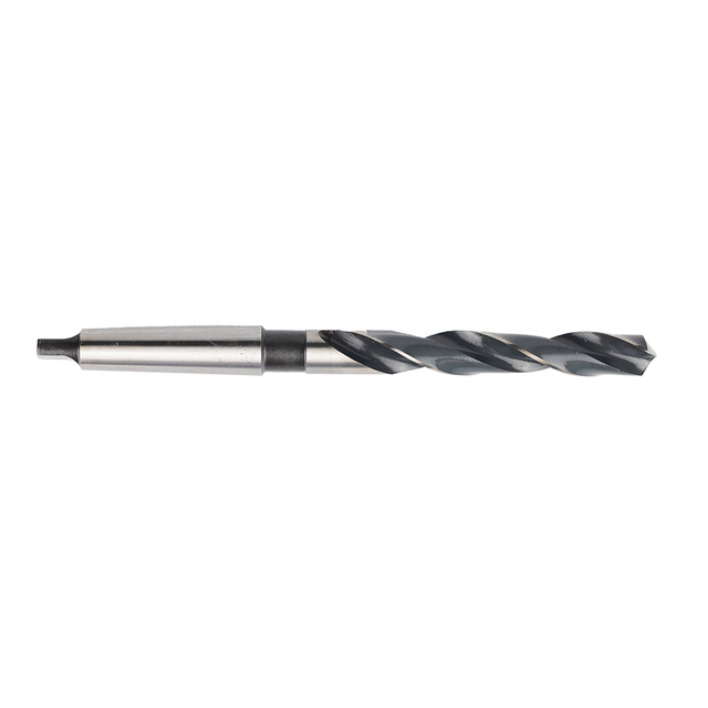 DIN345 Morse 26Mm Hss Milled Taper Shank Black & White Twist Bit for Metal Drilling