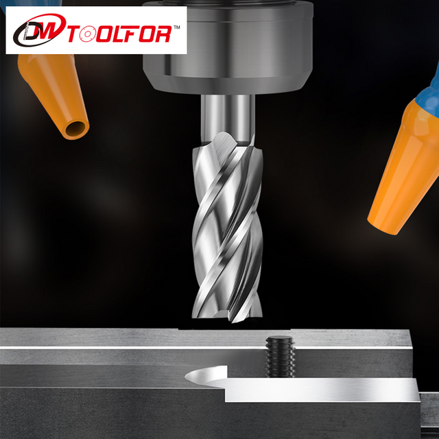 Cheap Price High Hardness Diameter 1-25 Mm HSS Milling Cutter And 4 Flutes HSS End Mill for Aluminum